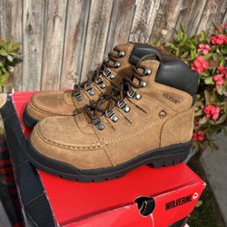 WOLVERINE STEEL TOE  WORK BOOTS SIZE 10.5