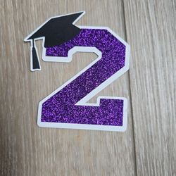 White & Purple Glitter 