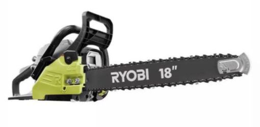 RYOBI Gas Chainsaw Chain Saw Cutting Tool Heavy Duty Case 18 Inch 38cc 2 Cycle