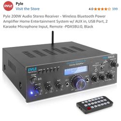 Pyle 200W Audio Bluetooth Amplifier 