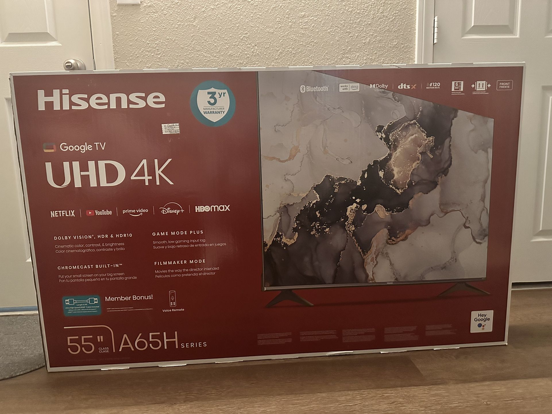 New Hisense 55” TV