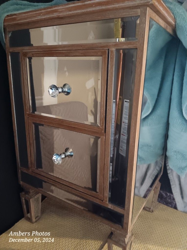 Mirrored Night Stand