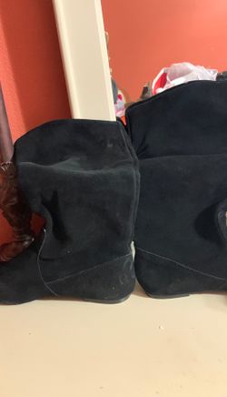 Black suede boots - Style & Co. size 8