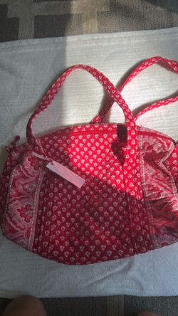 Vintage Vera Bradley tote in quilted “ Nantucket Red “ design