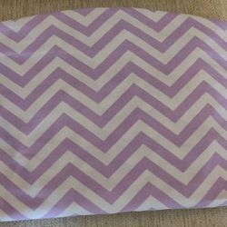 Lavender Chevron Fitted Crib Sheet