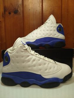 Jordan 13 Retro "White Hyper Royal Black"