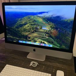 2019 Apple iMac 27-inch 5k Retina Display 3.7 GHz 6-core Intel Core i5 Processor 32gb Ram 500gb Hdd Sonoma macOS Wireless Keyboard And Mouse 