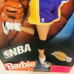 Mattel 1998 Barbie NBA Los Angeles Lakers Basketball Doll - Never Removed from Box