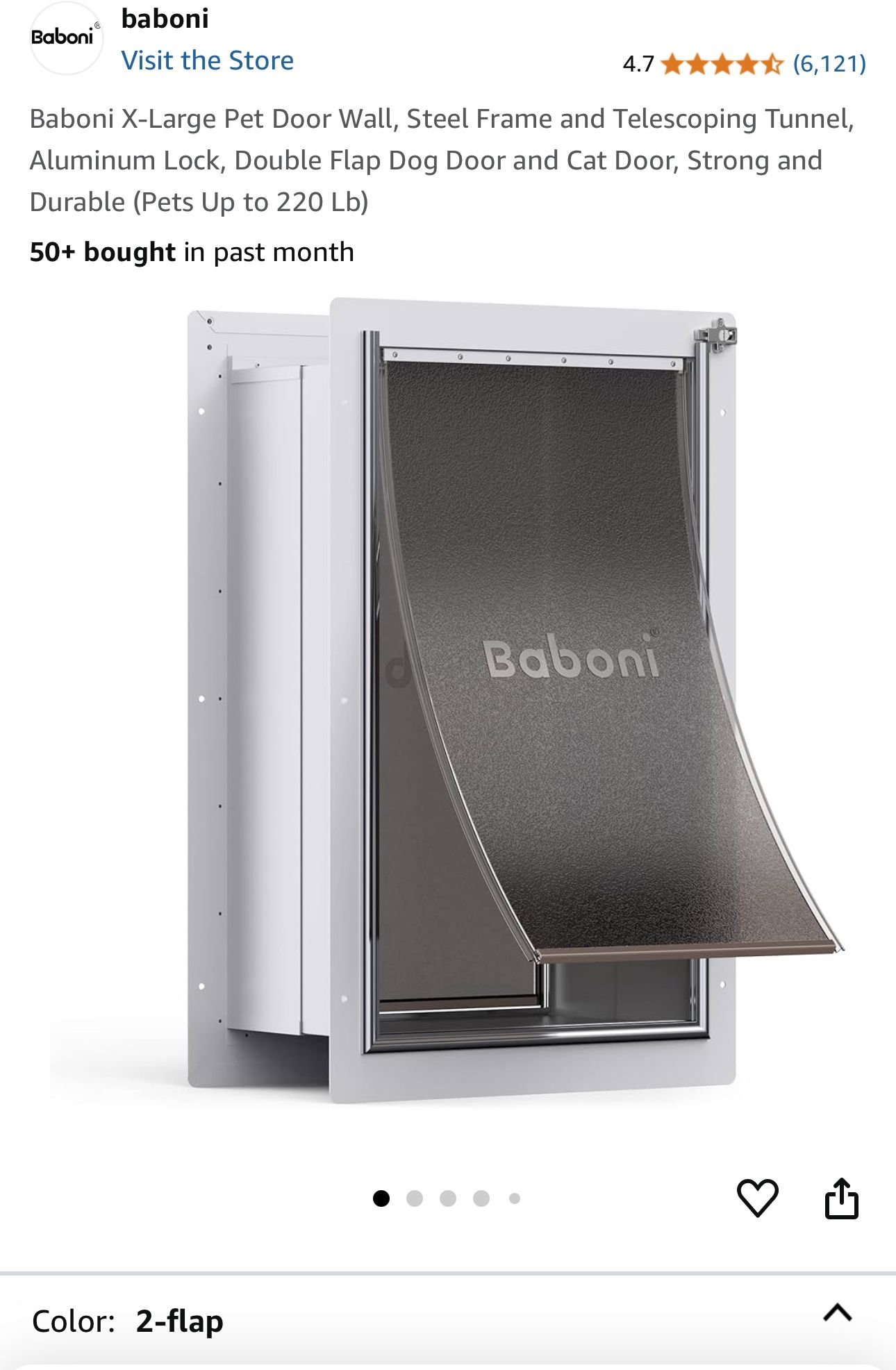 Pet Door Wall New $95