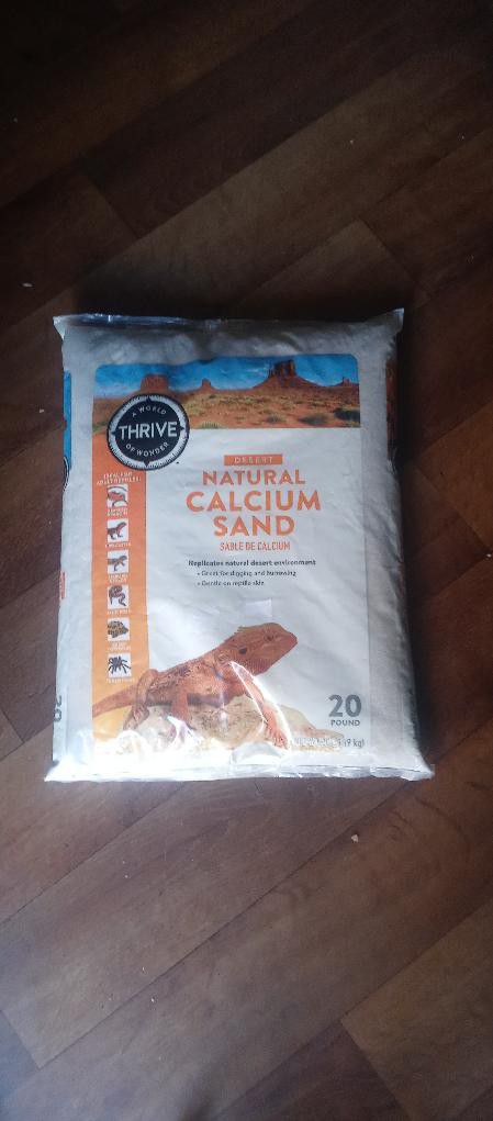 Brand New Natural Calcium Sand For Reptiles 20 Lb Bag Read Description