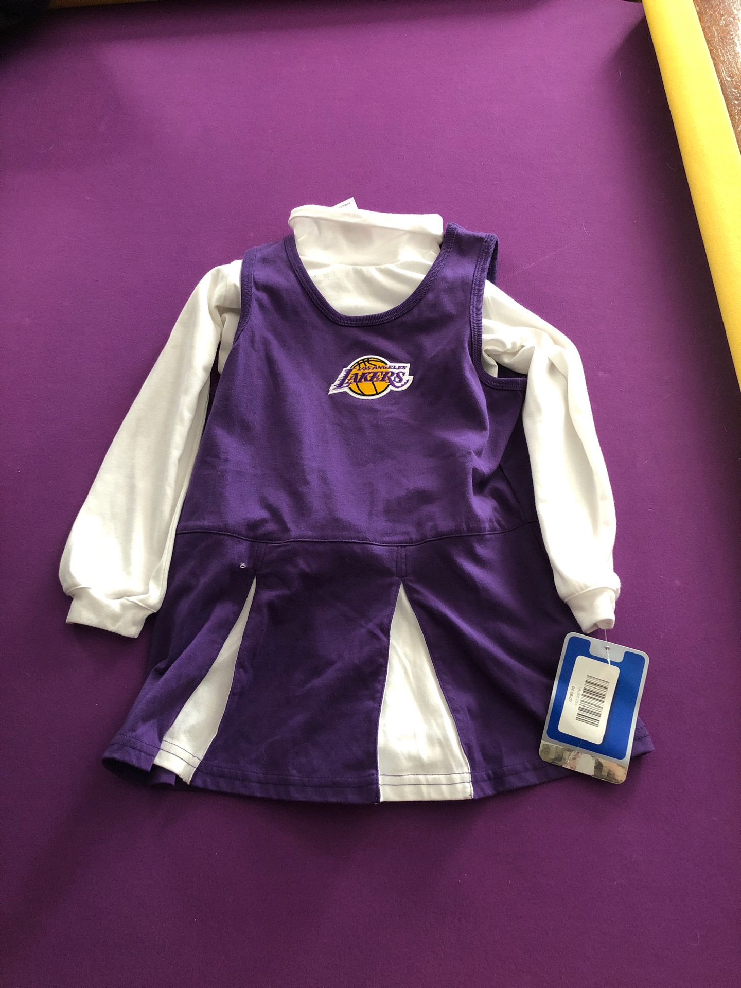 Brand new girls 5t cheerleader Lakers Kobe outfit