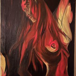 An Original 22x42 J.W.B Oil Painting