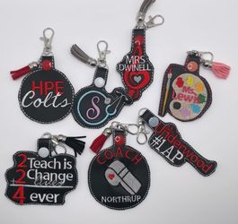 $5 Gift: Custom Embroidered Keychains