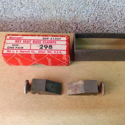 Starrett 298 Key Seat Rule Clamps Tools 