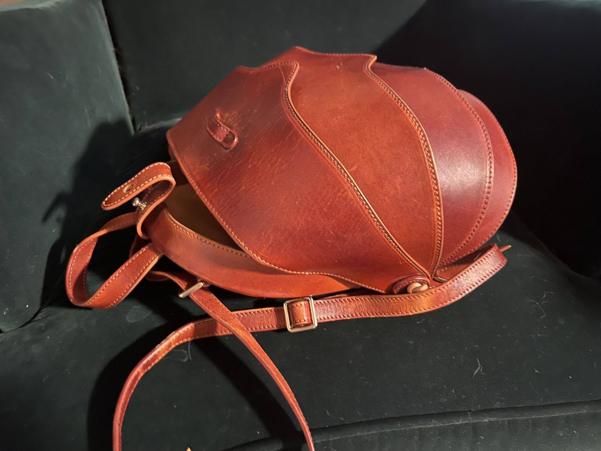 KiliKili Handmade Leather “Armadillo Style” Backpack.