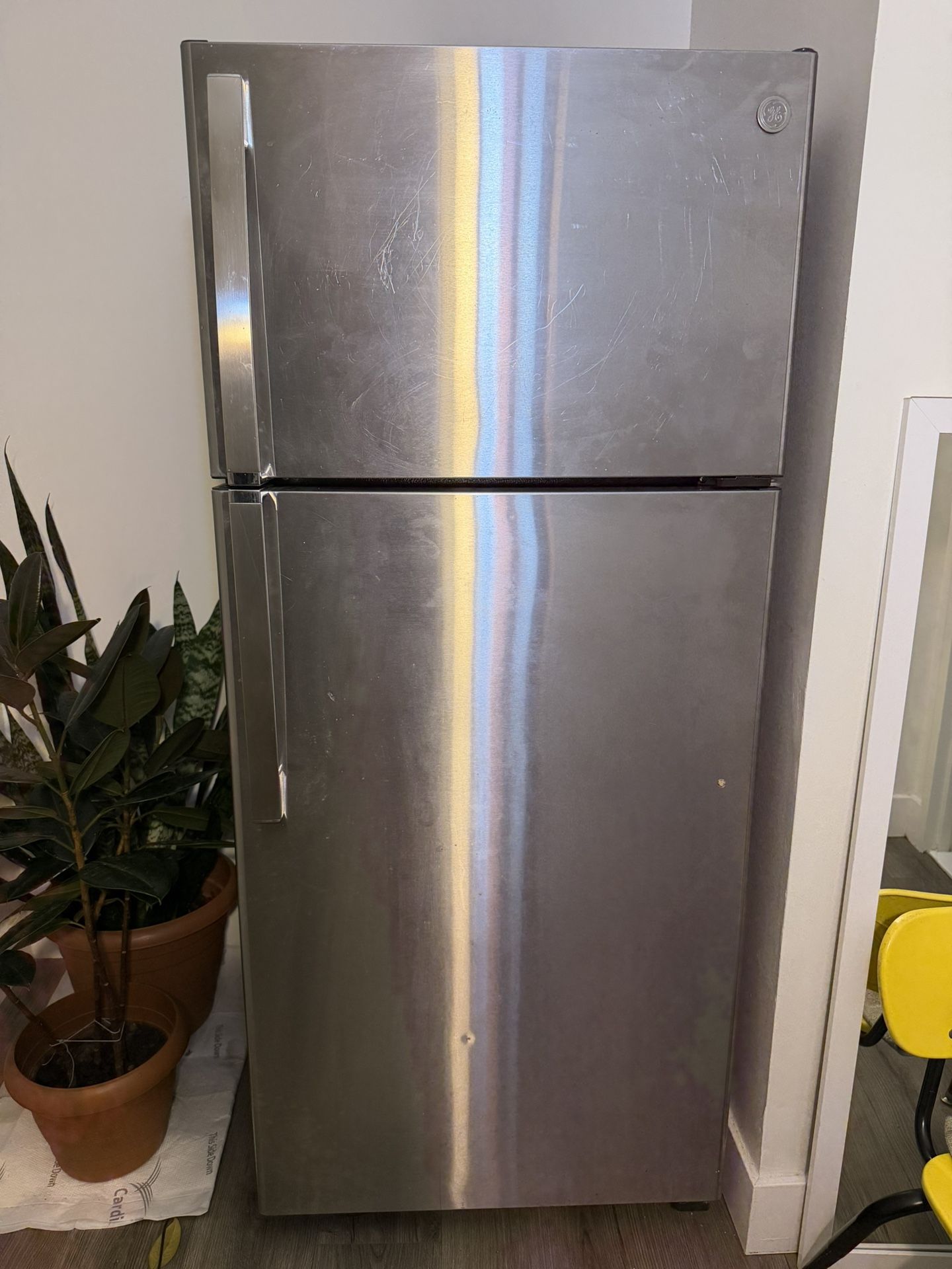 General Electric Stainless Steel Refrigerator (pick Up Only)