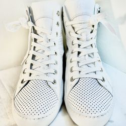Paul Green Mac Leather High Tops Off White-Wmns Size 8.5US/6.5UK-NWOB!