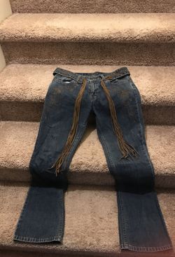 DkNY jeans size 2 , and suede jacket size small