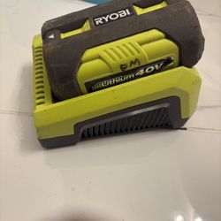 Ryobi 40v Battery And Charger 