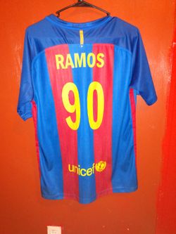 Used FCB Ramos Soccer Jersey