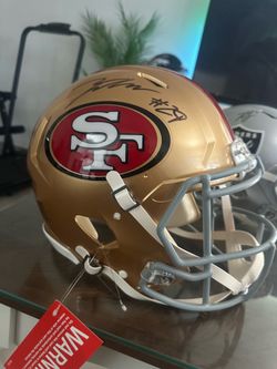 49ers full sized authentic NFL helmet signed by Hufanga