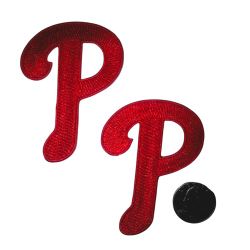 2pc PHILADELPHIA PHILLIES P patch 