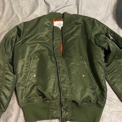 Smoke Rise Bomber Jacket(Olive Green)