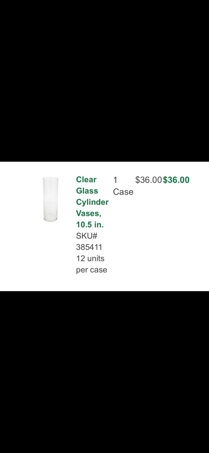 Glass vases