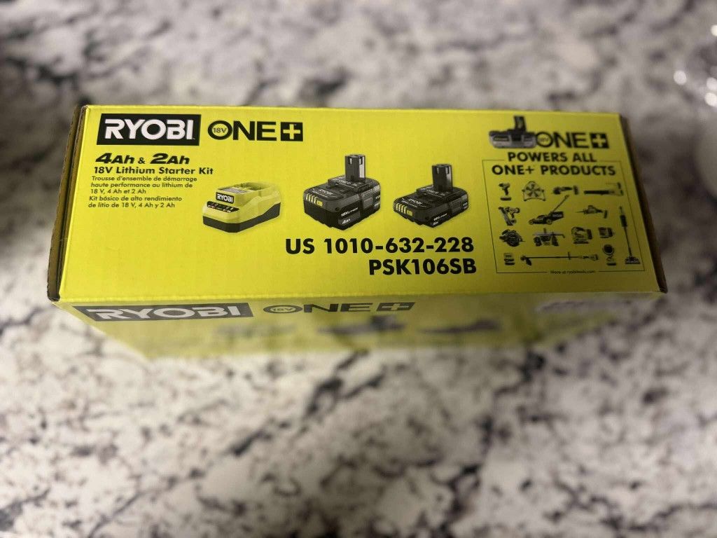 Ryobi Kit 2 Battery's In Charger New 