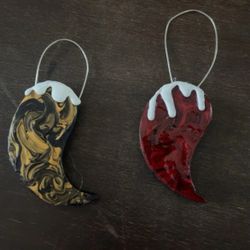 Yin And Yang Handmade Christmas Clay Ornaments