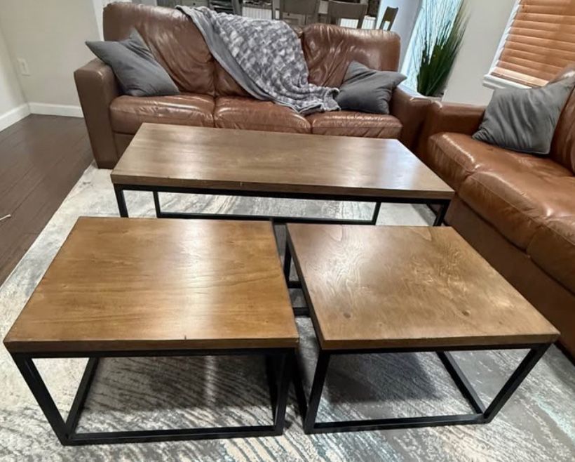 3 Piece Set - Coffee And End Tables