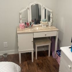 Vanity With Stool