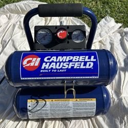 Campbell Hausfeld 2 Gallon Air Compressor with 2” Brad Nailer & Hoses
