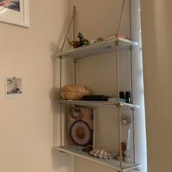 Two Nice Wood Hanging Shelves