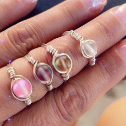 Sterling Silver Bead Wire Earrings 