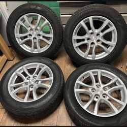450$ 4 Rims with Tires 235/60/18 good condition For Chevy Camaro  Lug Pattern 5x120 
