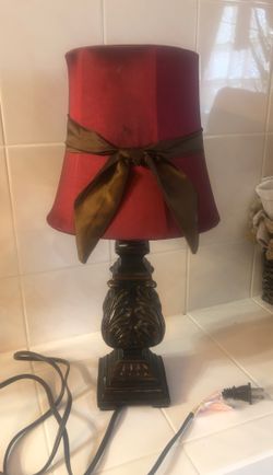 Small table top lamp.