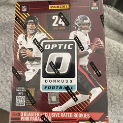 Panini NFL Optic Football Blaster Box Uptown Downtown Downtown Duals Several Case Hits Hot Rookie Class Jayden Daniels Bo Nix Look For 1/1