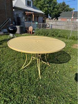 Steel Patio Table