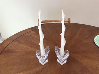 Crystal candle holders