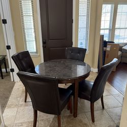  Dining Table + 4 Chairs – Great Set (Priced Accordingly)