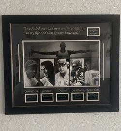 Legends framed picture