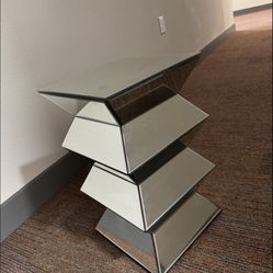 Mirrored End Table/Stand