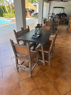 spanish table with 6 chairs