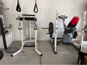 Dips and pull-up rack