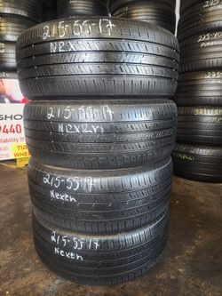215 55R 17 NEXEN NPRIZ TIRES 2155517 USED TIRES (SET) MOUNT BALANCE INCLUDED