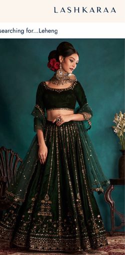 Lashkaraa Green Lehenga