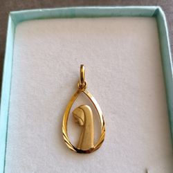 10K Solid Gold Pendant 