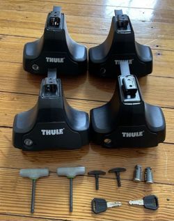 Thule Rapid Traverse Foot Pack With Full Lock Set And Two Additional Locks