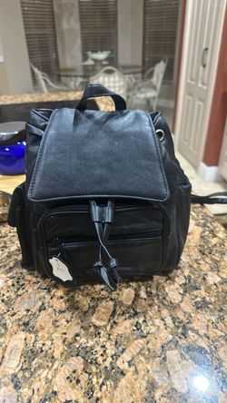 Leather  backpack